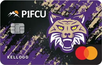 debit card with kellogg high school logo
